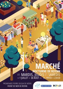 march&eacute; nocturne royan 2025